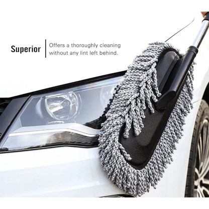 Maximus Car Big Duster and Wash Brush - Dusting for Car | Microfiber Expandable Wet & Dry Use Duster