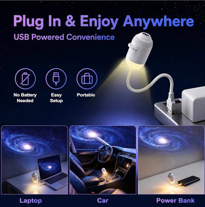6-in-1 Galaxy Projector Night Light