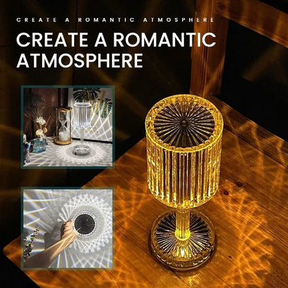 Diamond Table Lamp Crystal Touch Control Color Changing Light lamp