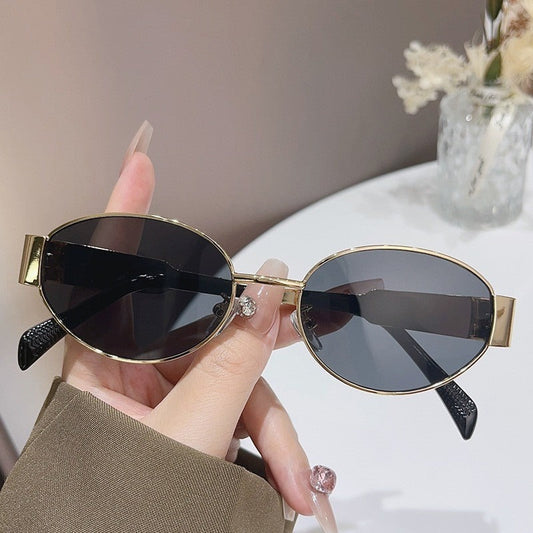 Retro Oval Sunglasses – UV400 Polarized