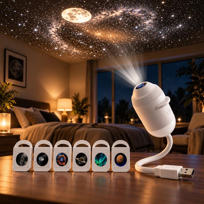 6-in-1 Galaxy Projector Night Light