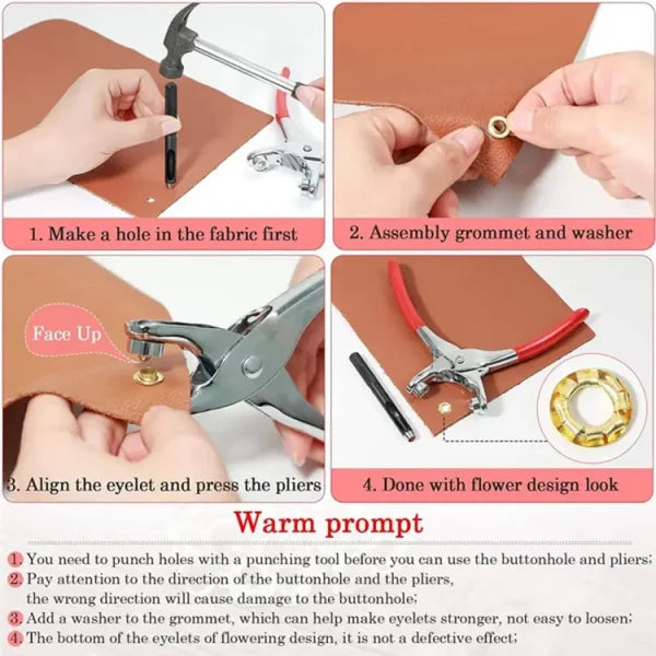 Metal Button Press Tool