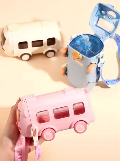 School Bus Kids Water Bottle