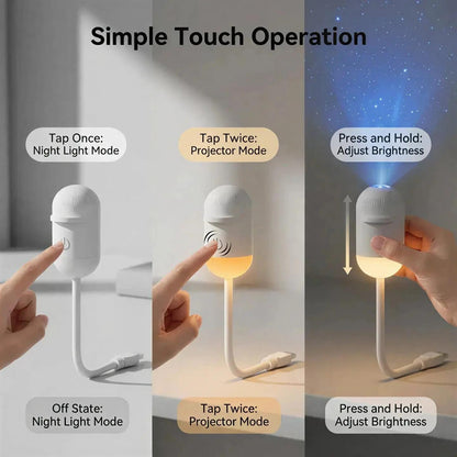 6-in-1 Galaxy Projector Night Light